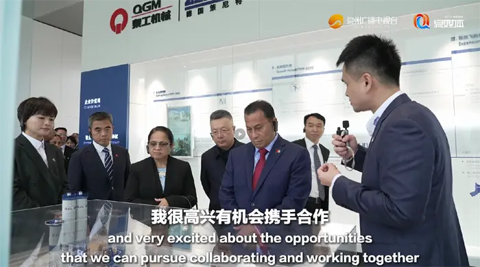 Ајде да работиме заедно за да ја изградиме иднината на инфраструктурата! Потпретседателот на Микронезија ја посети QGM Machinery