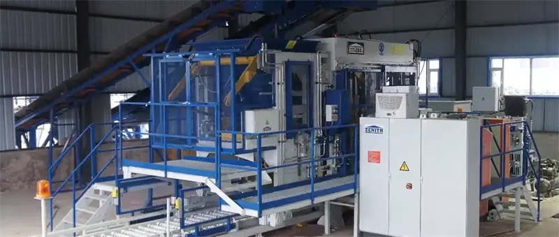 Целосно автоматизиран повеќеслоен проект за производство на тули со испреплетени бетони е лансиран во Африка.